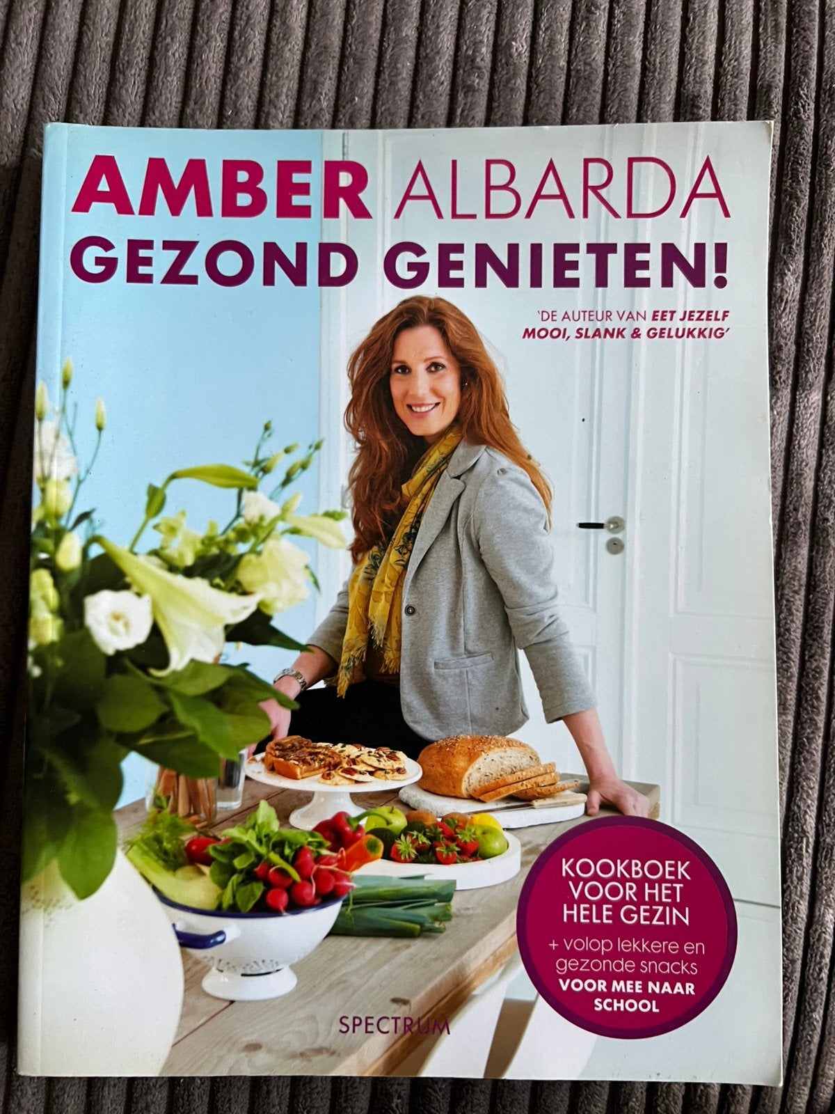 Amber Albarda - Gezond genieten!, Boeken, Ophalen of Verzenden, Zo goed als nieuw, Amber Albarda