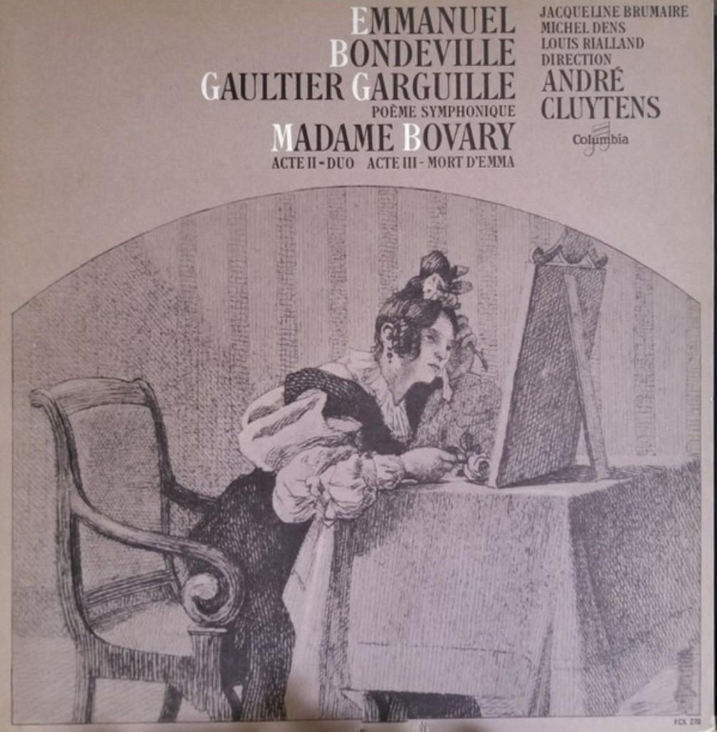 Bondeville Gaultier-Garguille Madame Bovary, Kamermuziek, Ophalen of Verzenden, Zo goed als nieuw, 12 inch