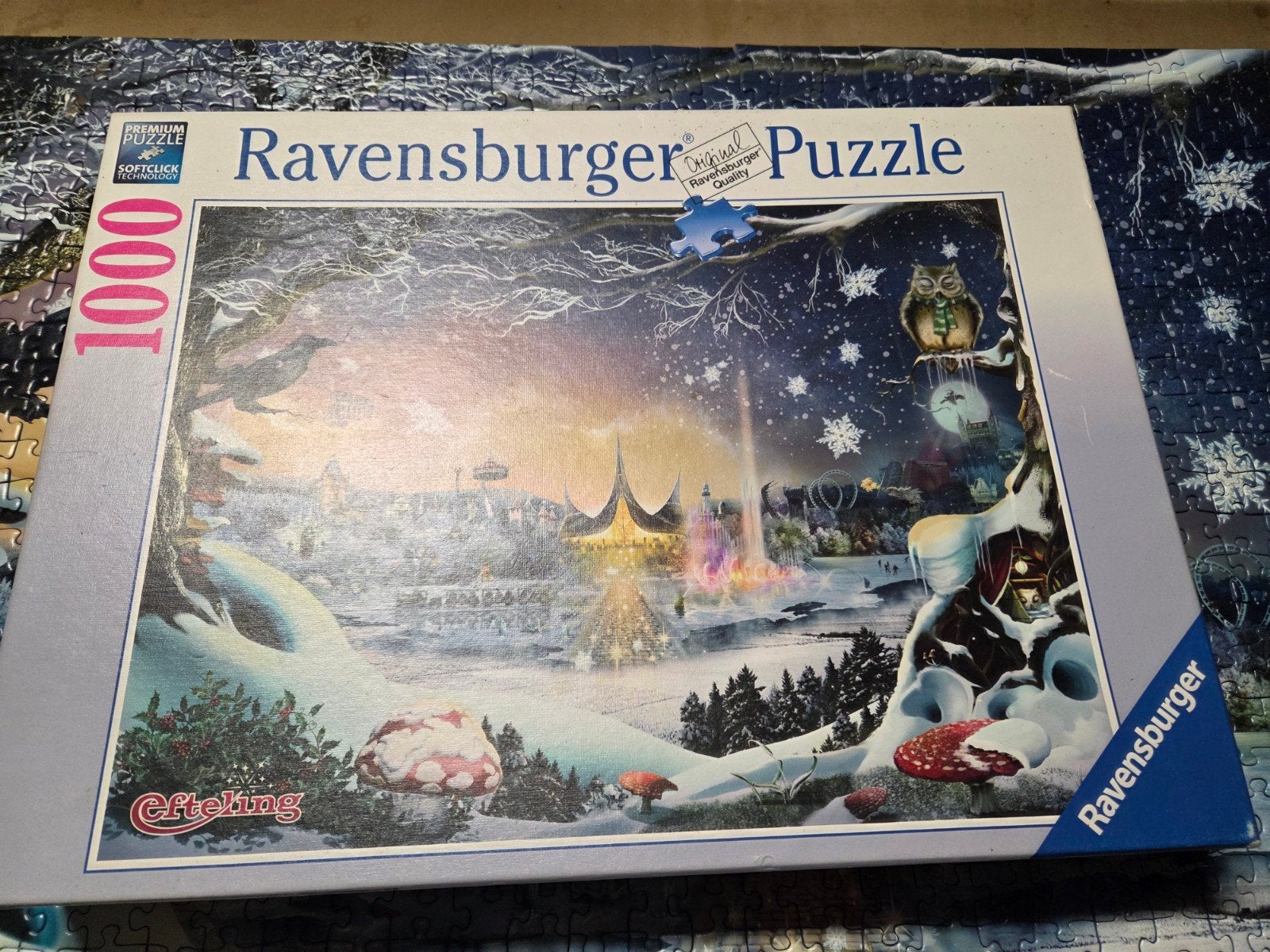 Ravensburger Winter Efteling Legpuzzel 1000 stukjes, Ophalen of Verzenden, 500 t/m 1500 stukjes, Gebruikt, Legpuzzel