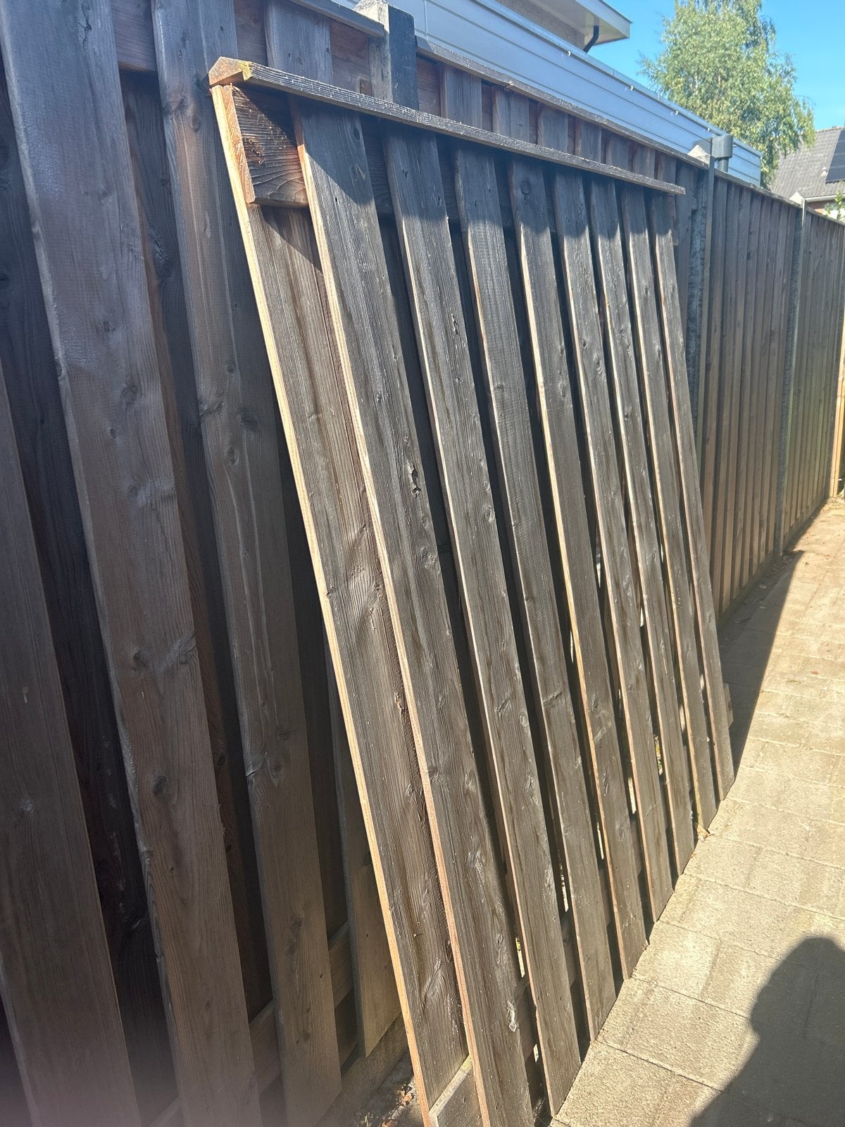 Douglas schutting deel,, Tuin en Terras, Schuttingen, Ophalen, Gebruikt, Minder dan 3 meter, 2 meter of meer