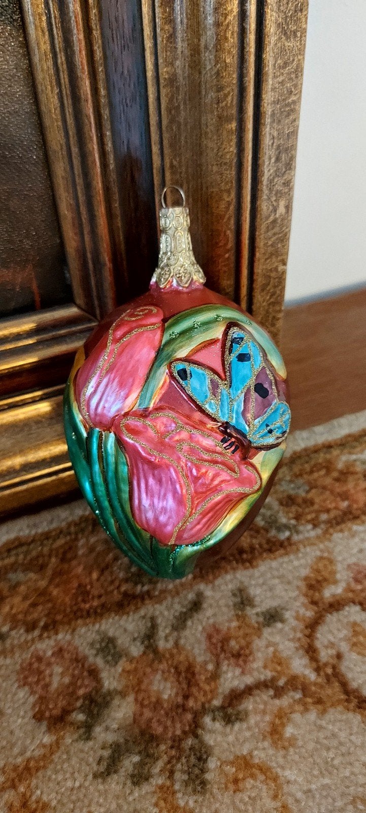Prachtige grote Vintage kerstbal, Diversen, Ophalen of Verzenden