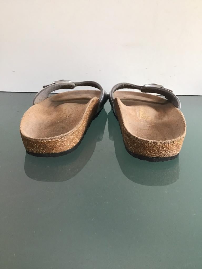 Birkenstock Madrid zilveren slippers 37 | Gratis verzenden, Slippers, Overige kleuren, Verzenden, Zo goed als nieuw