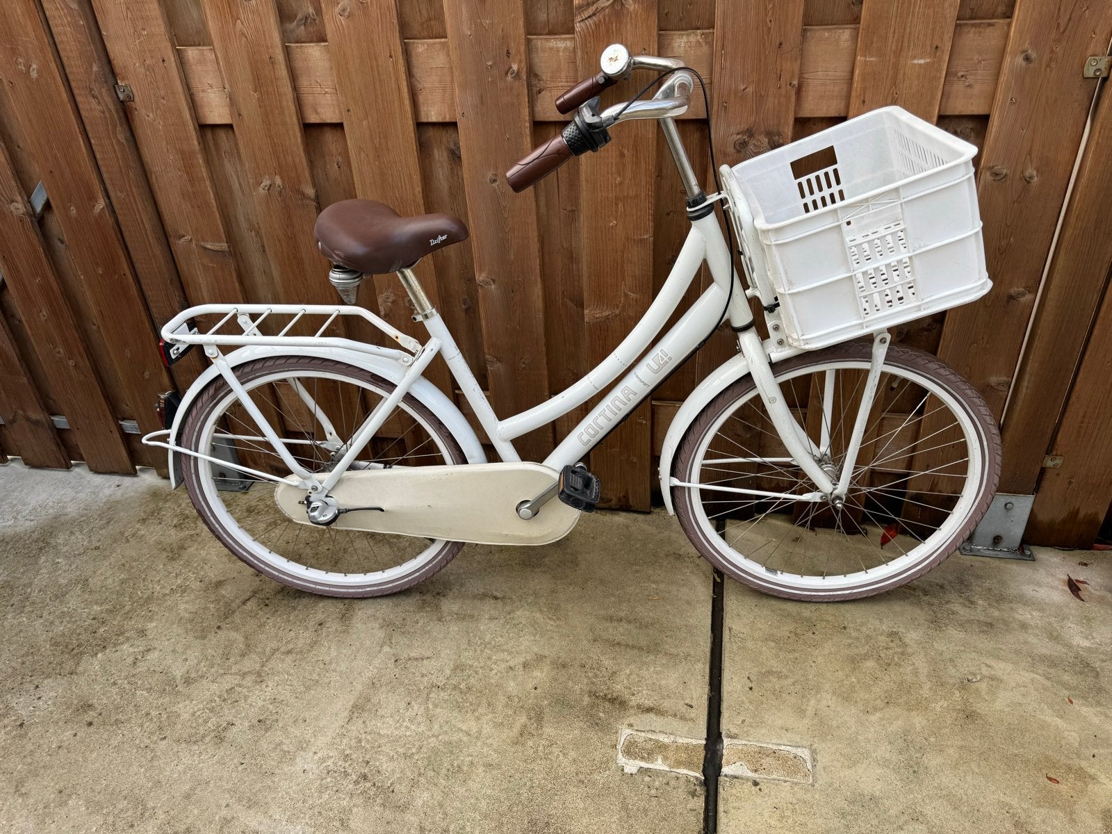 Cortina U4 Transportfiets 24 inch - Wit, Fietsen en Brommers, Ophalen, Terugtraprem, Versnellingen, Gebruikt