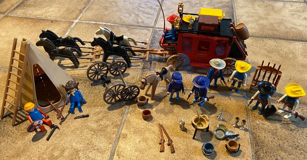 Koets, Wilde-Westen, Cowboys, Ophalen of Verzenden, Zo goed als nieuw, Complete set