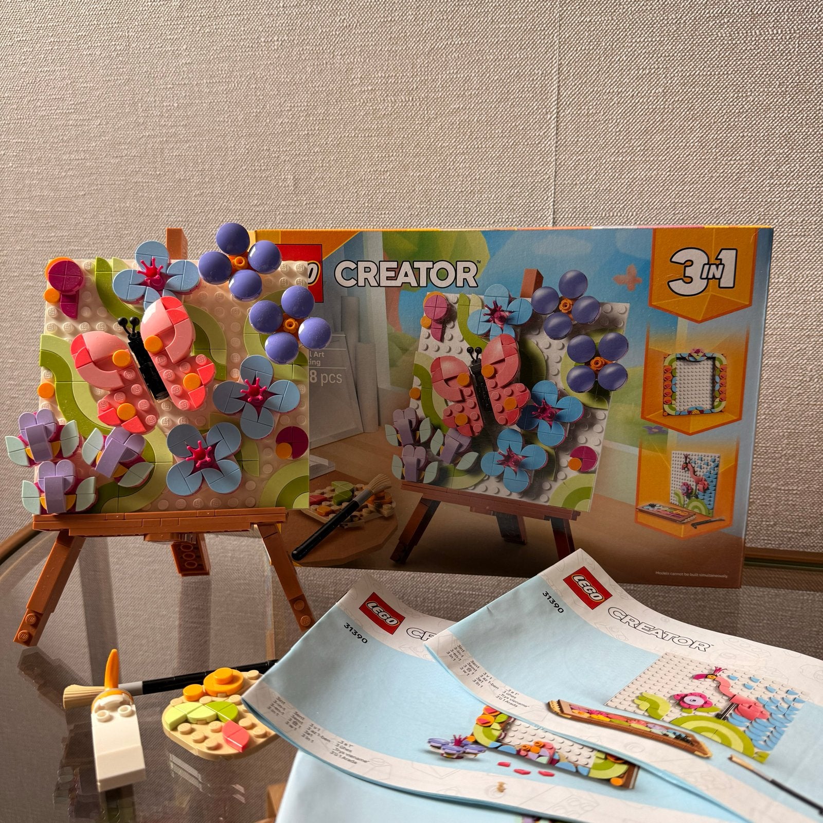 LEGO Creator 31390 Bloemen en vlinders 3-in-1 set, Ophalen, Lego, Zo goed als nieuw, Compleet