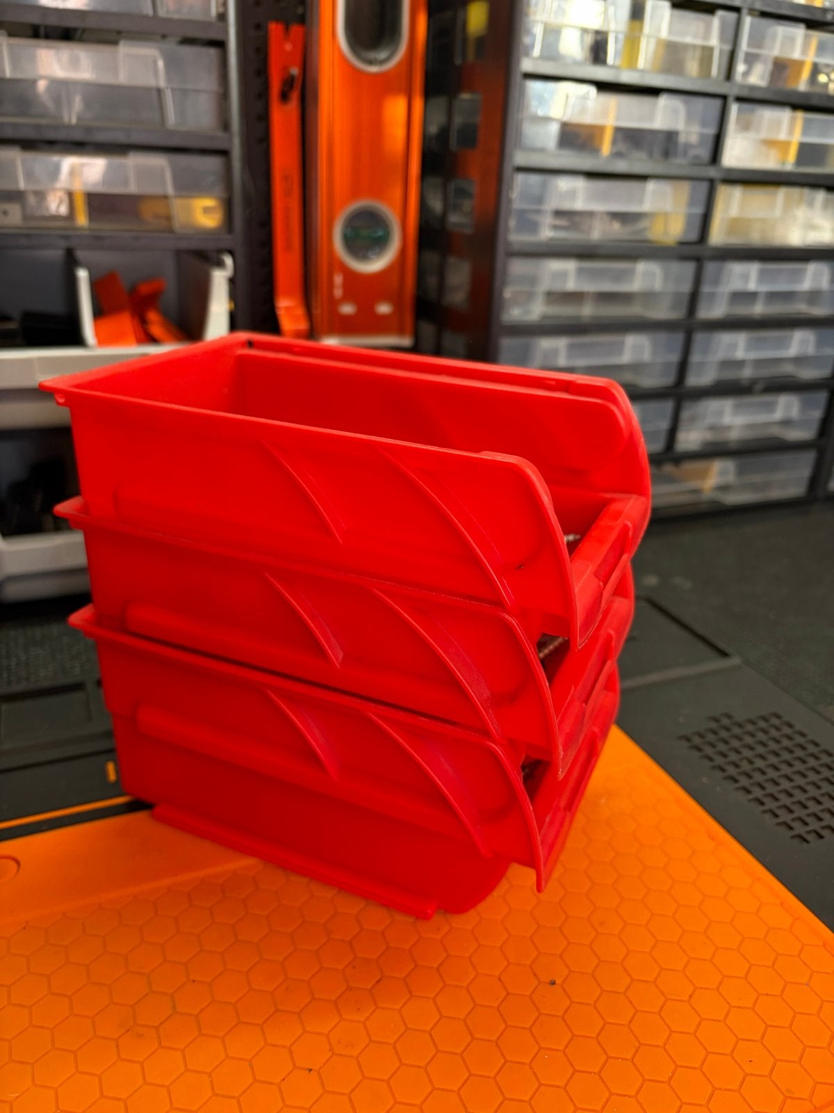 27x Magazijnbakken / Grijpbakken / Sorteerbakken Rood, Doe-het-zelf en Verbouw, Ophalen of Verzenden