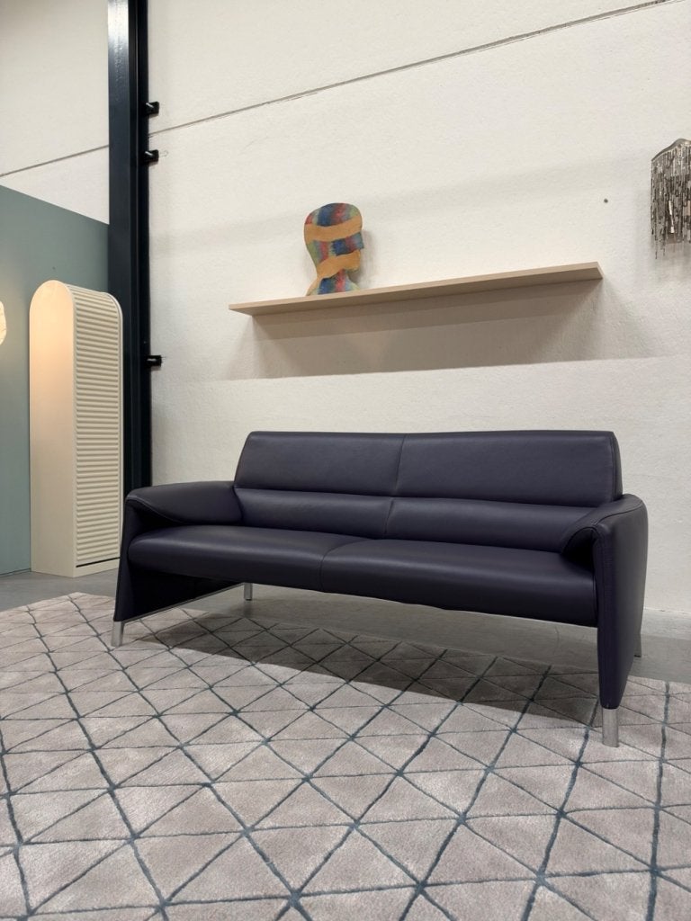 Nieuwstaat Leolux Felizia Bank 2,5 zits Senso Indigo 185, Info@leolux.nl, 150 tot 200 cm, Tweepersoons, Ophalen of Verzenden