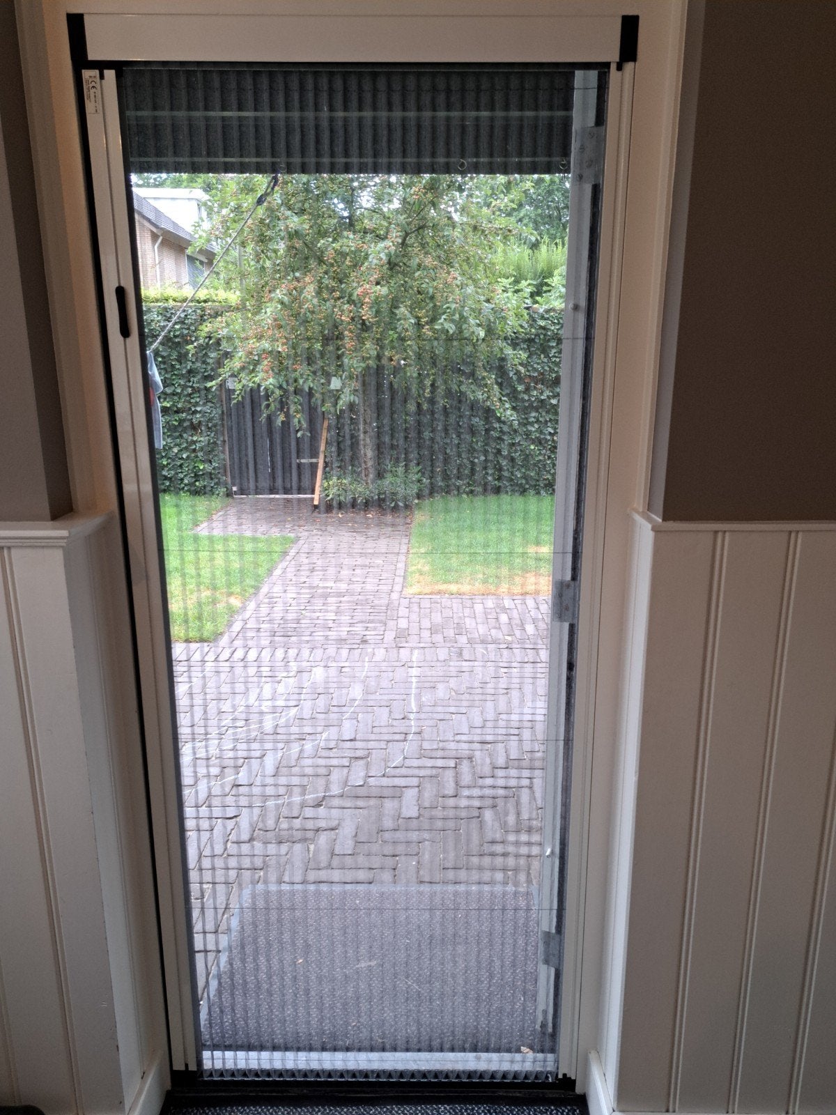 Hordeur plissé - Hunter Douglas - Zo goed als nieuw, Ophalen, 80 tot 100 cm, Hordeur, Minder dan 200 cm