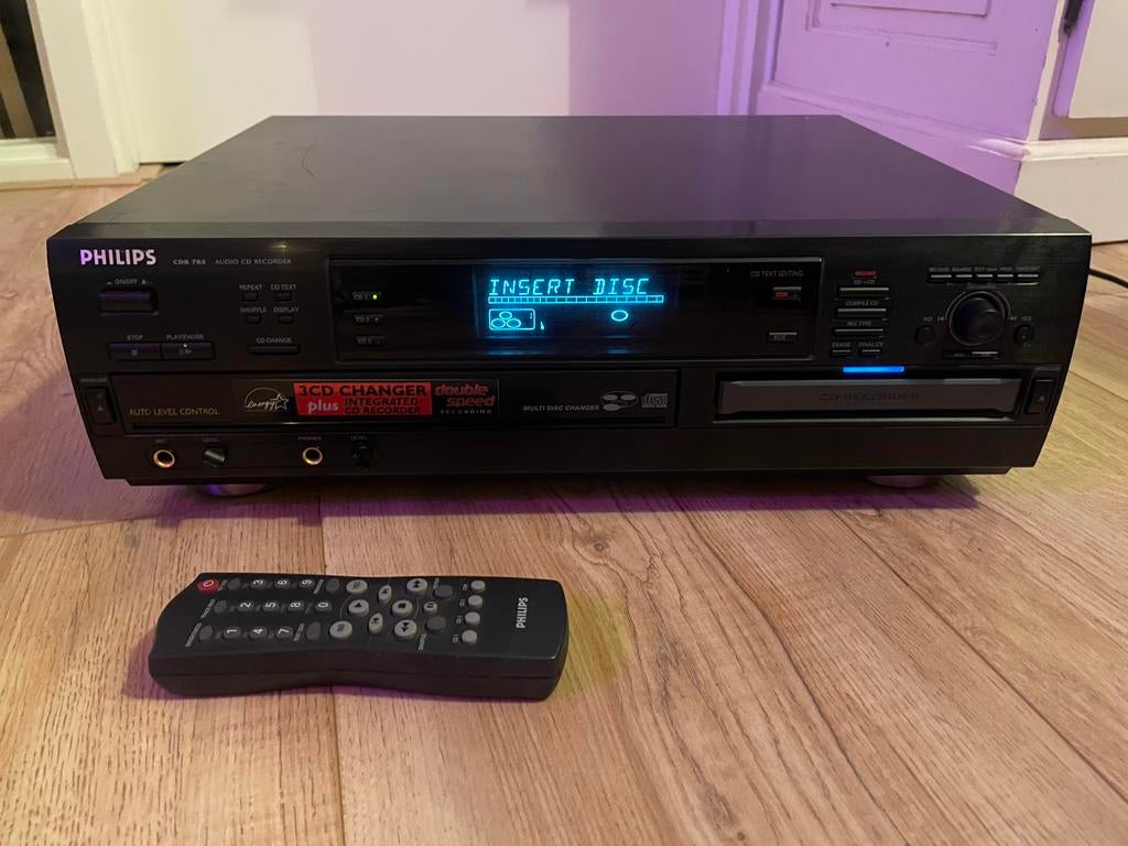 Philips CDR-785 Audio CD-Recorder (3+1 CD Wisselaar), Audio, Tv en Foto, Cd-spelers, Ophalen of Verzenden, Gebruikt, Philips, Wisselaar