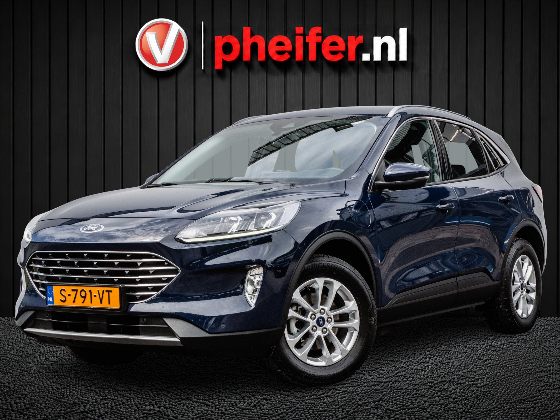 Ford Kuga 2.5 PHEV Titanium Camera/ Stoel-stuurverwarming/ D, Gebruikt, 4 cilinders, Met garantie (alle), Blauw