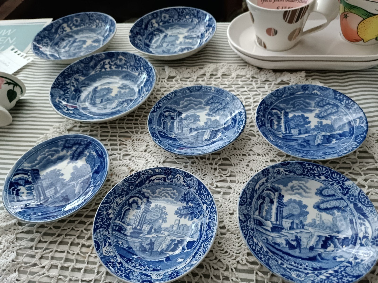 Copeland SPODE Blue Italian schaaltjes, Ophalen of Verzenden