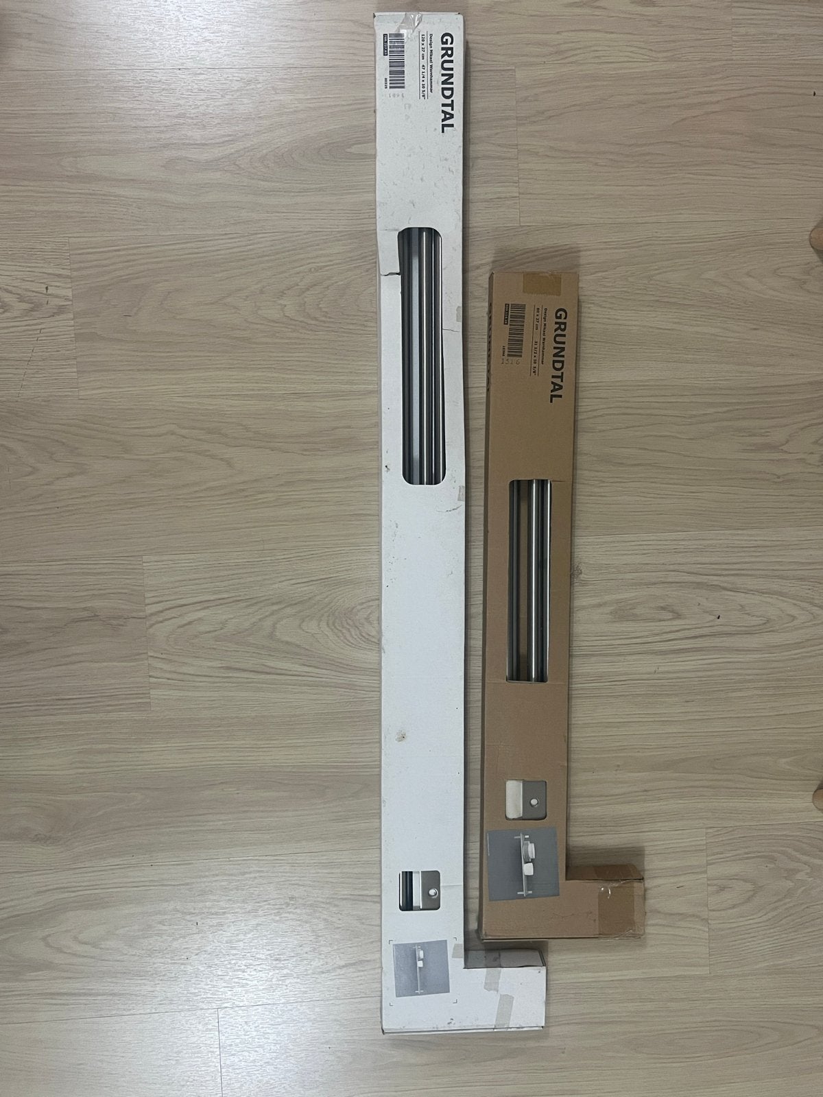 IKEA GRUNDTAL Keukenstang 120cm en 80cm RVS, Ophalen, Overige typen, IKEA, Metaal