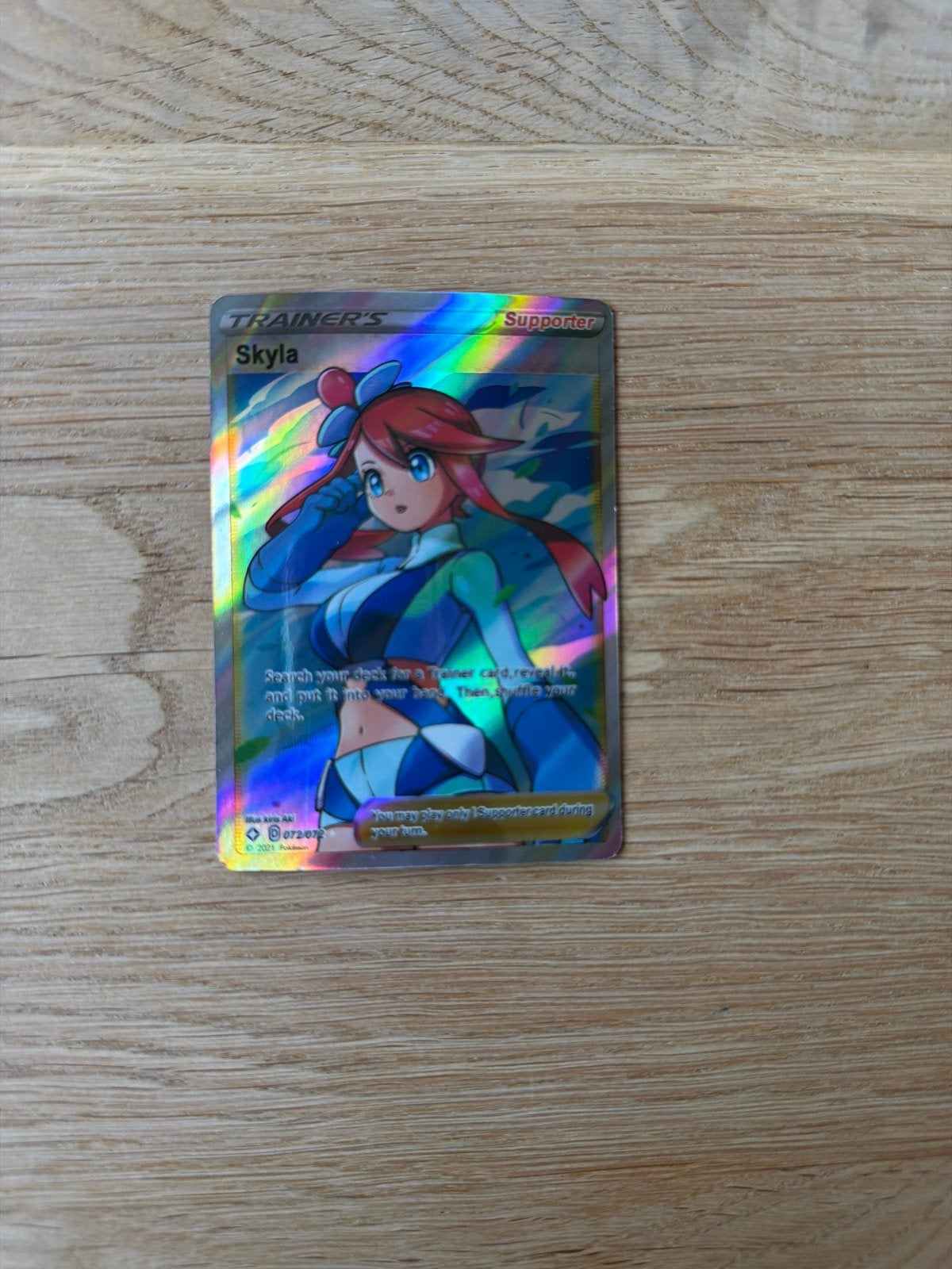 Pokémon Skyla Full Art Trainer Kaart (Foil), Hobby en Vrije tijd, Verzamelkaartspellen | Pokémon, Ophalen of Verzenden, Zo goed als nieuw