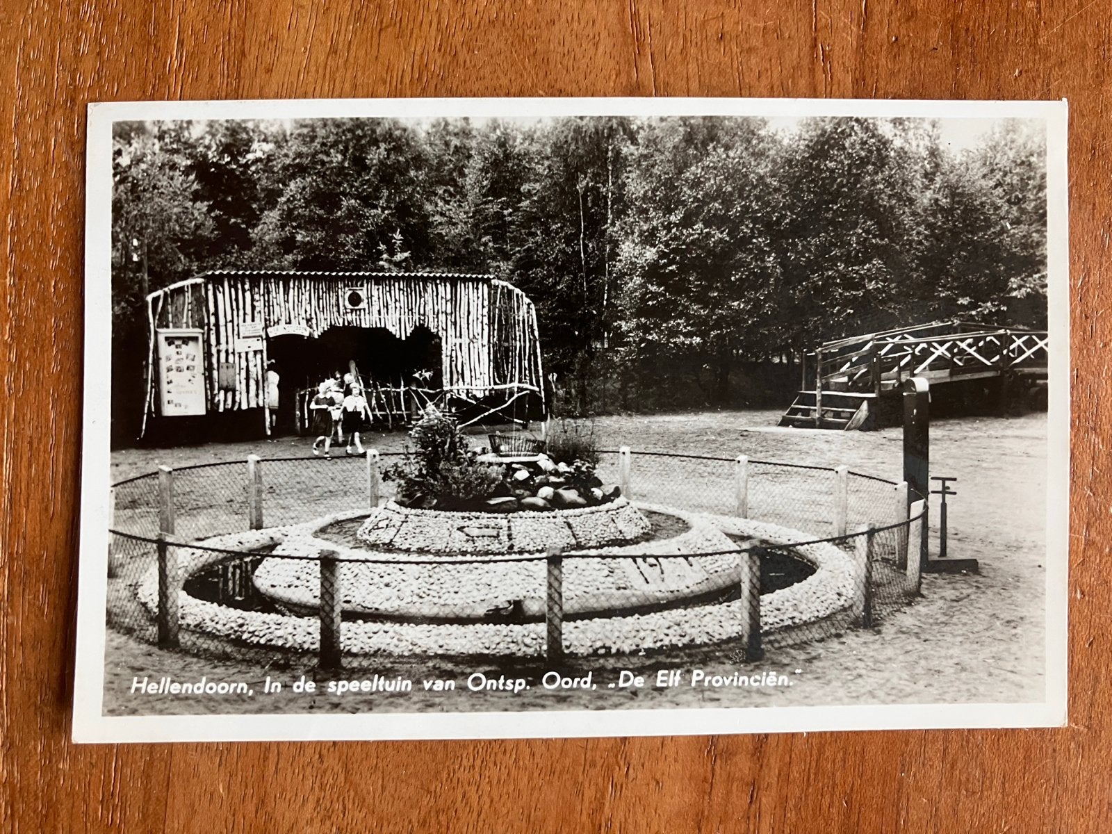 Hellendoorn, Speeltuin Ontsp. Oord "De Elf Provinciën 1955, Ophalen of Verzenden, 1940 tot 1960, Gelopen, Overijssel