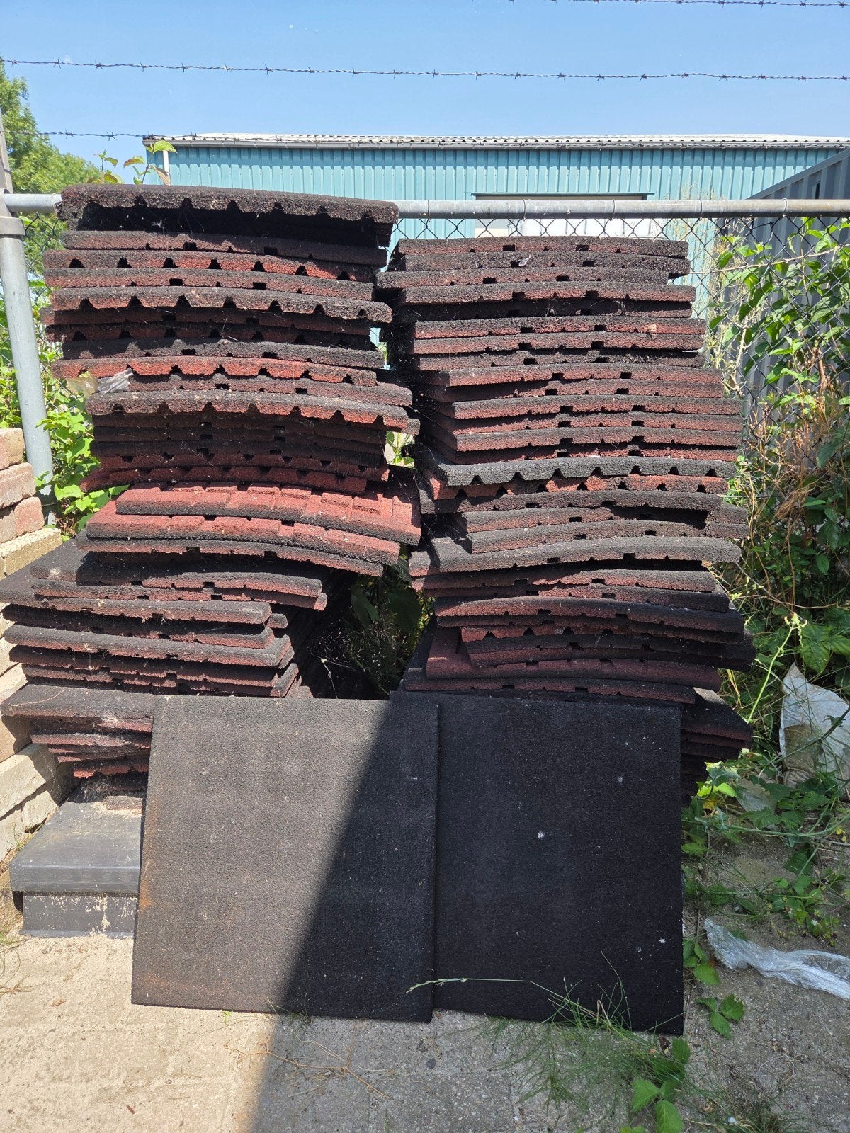 Rubberen tegels, Ophalen, Rubber, Overige typen