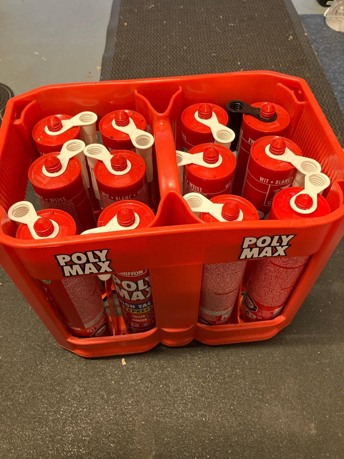 Poly Max Lijmkit - 12 st drager, Wit, Nieuw, Ophalen of Verzenden, Verf