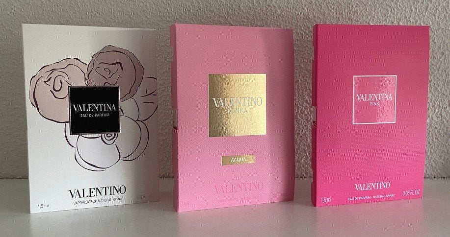Valentinoset 3 parfum samples proefjes testers monsters, Verzenden, Nieuw