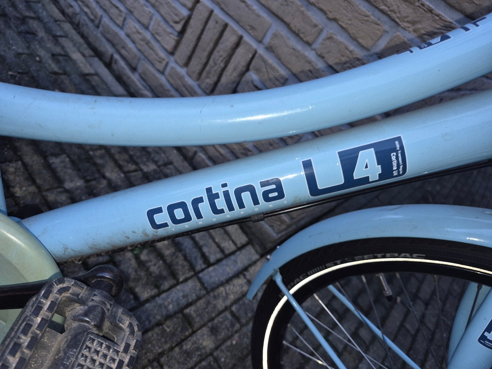 Contina U4 meisjes transport fiets., Ophalen, Terugtraprem, Gebruikt, Staal