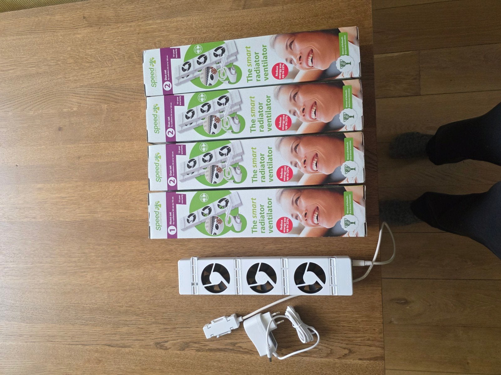 NIEUW: SpeedComfort Radiatorventilatoren (7 stuks), Doe-het-zelf en Verbouw, Verwarming en Radiatoren, Minder dan 30 cm, Hoog rendement (Hr)