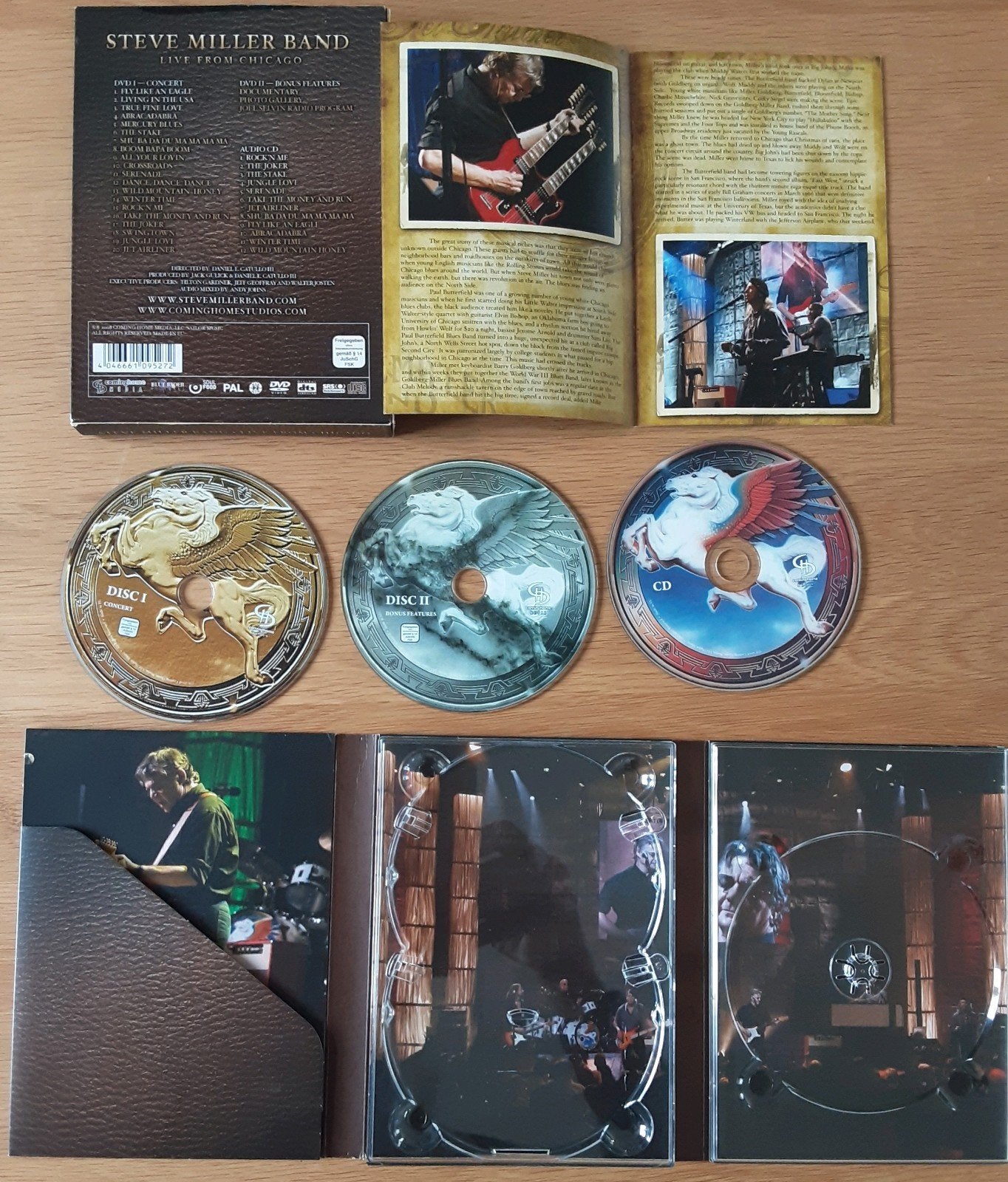 Steve Miller Band - Live From Chicago (luxe 2 DVD/CD Boxset), Cd's en Dvd's, Inclusief DVD, Boxset, Ophalen of Verzenden, Zo goed als nieuw