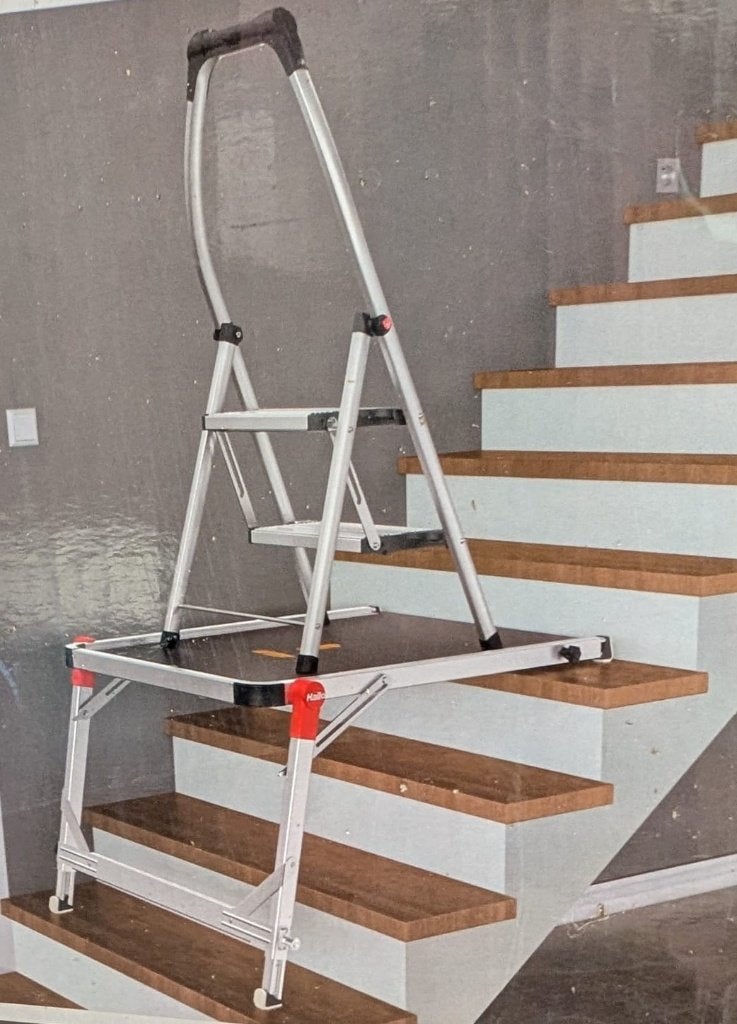 Te huur: trapplatform Hailo Platform voor Trappen, Assen, Doe-het-zelf en Verbouw, Ladders en Trappen, Ophalen, Gebruikt, Opvouwbaar of Inschuifbaar