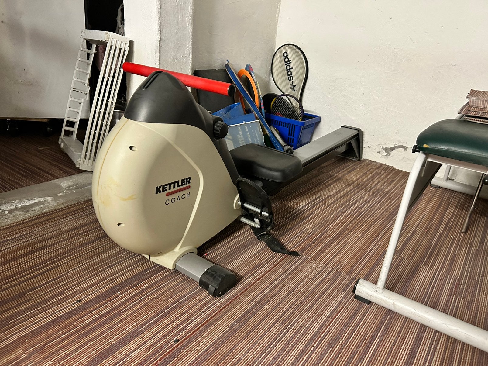 Kettler roeimachine, Ophalen, Gebruikt, Roeitrainer