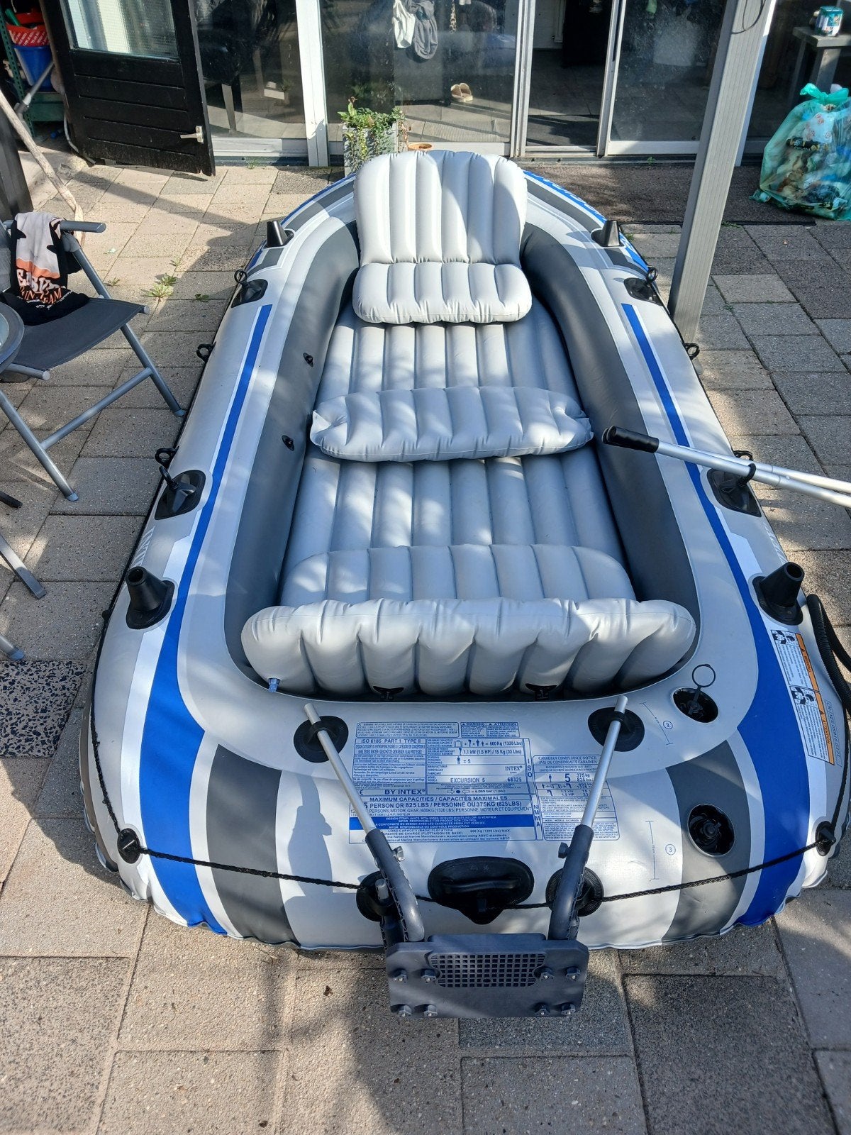 intex 5 excursion rubber boot, Met peddels, Overige typen, Twee personen, Ophalen of Verzenden