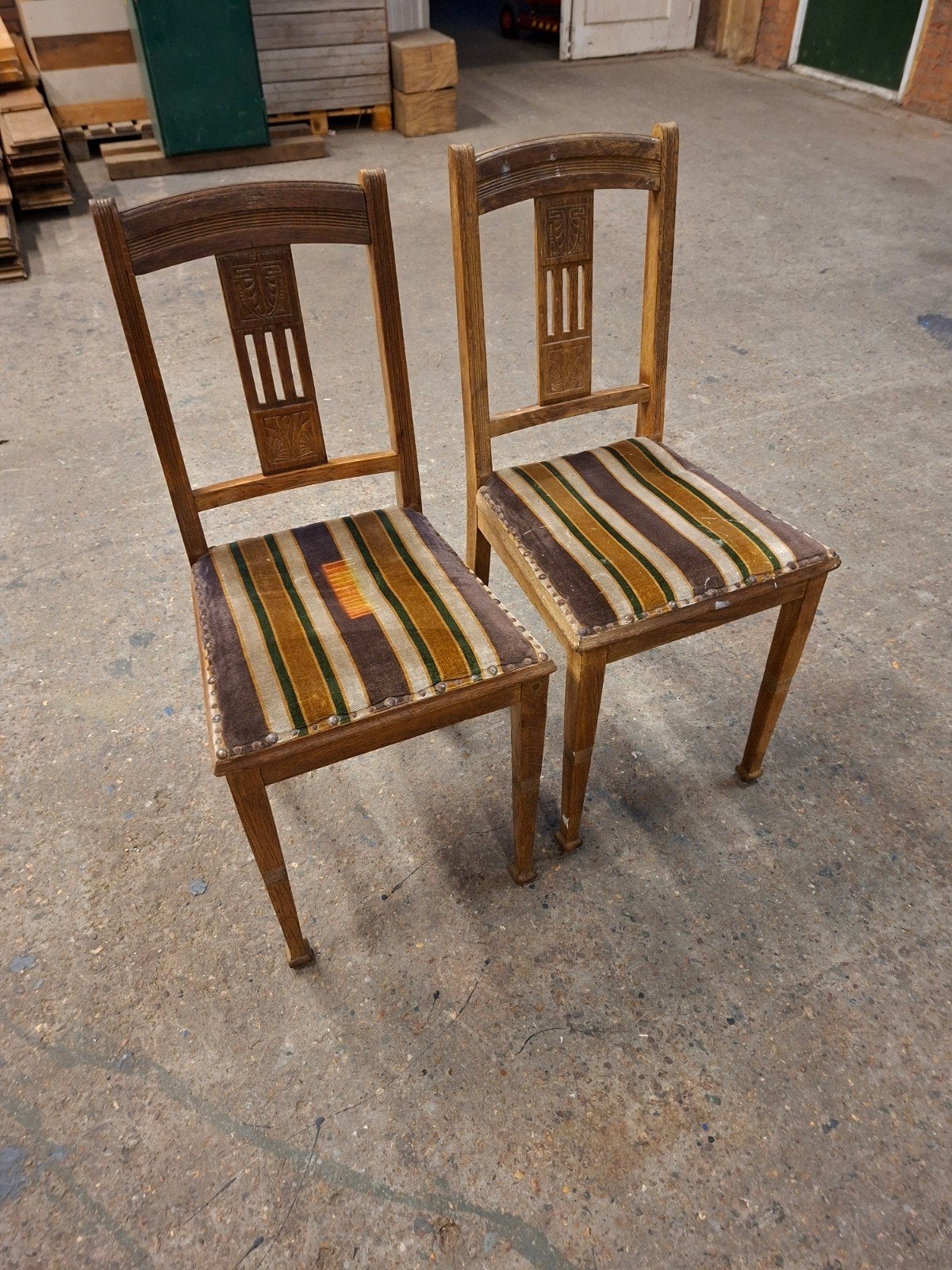 2 Art Nouveau/Jugendstil stoelen, Ophalen