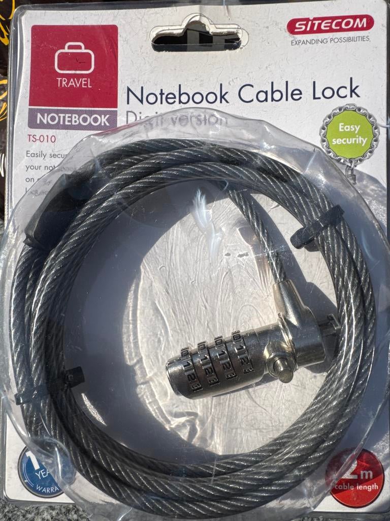 Sitecom Notebook Kabelslot - TS-010, Ophalen of Verzenden, Nieuw