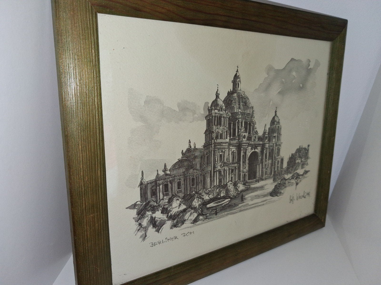 Ingelijste tekening van de Berliner Dom, Verzenden