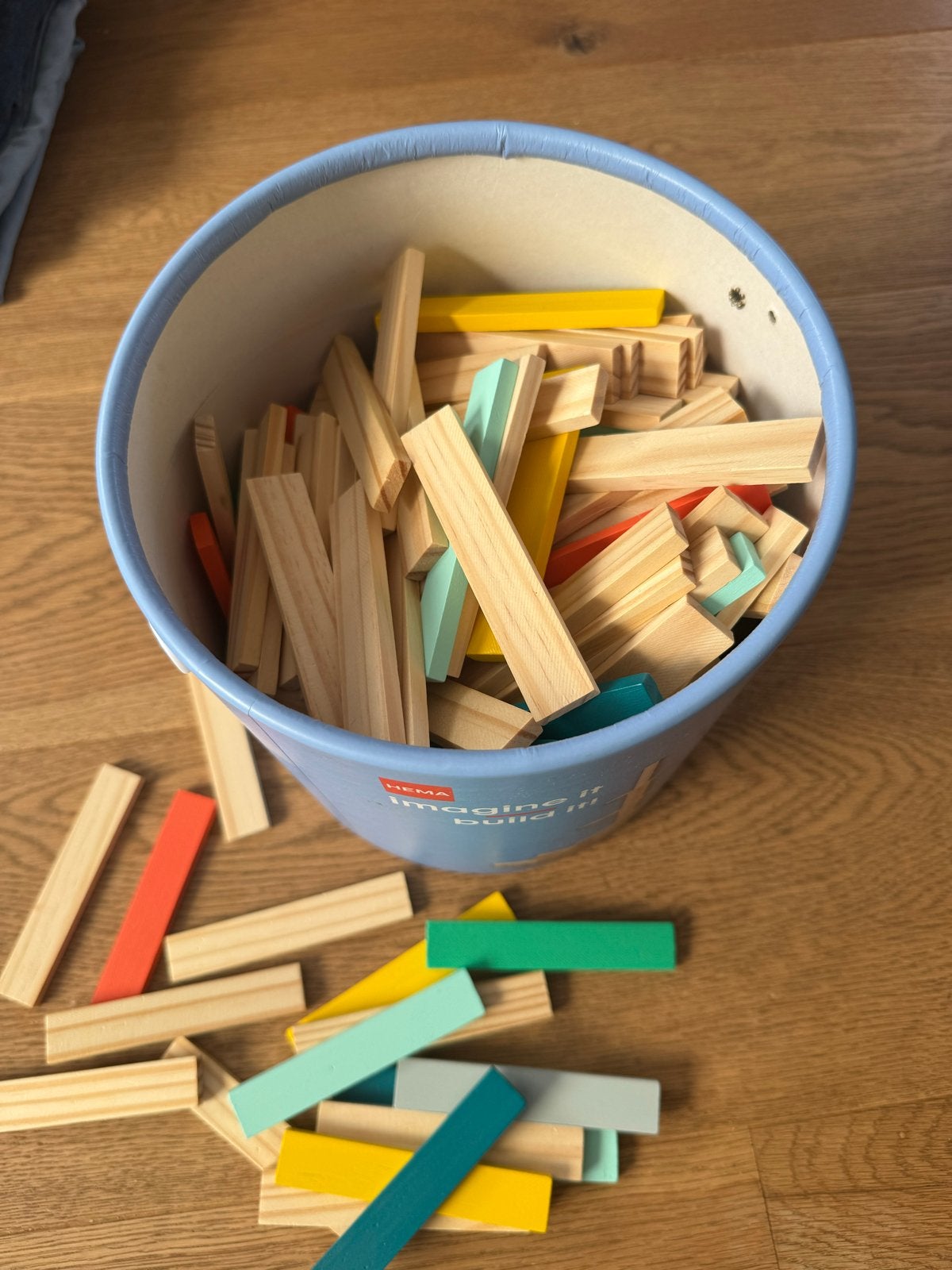HEMA Kapla platte blokken - 200 stuks, Ophalen, Gebruikt, Overige merken