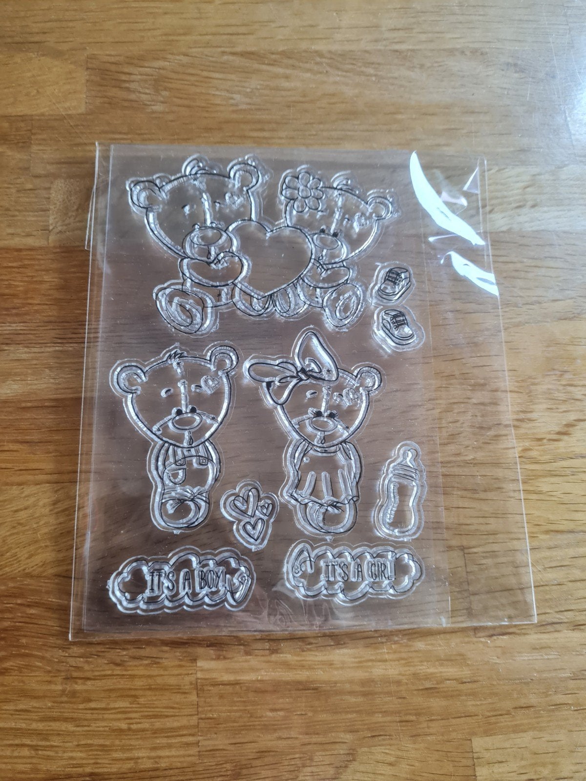 Clearstempels, beertjes, jongen, meisje, baby, knutselen, Ophalen, Zo goed als nieuw, Kind, Overige typen