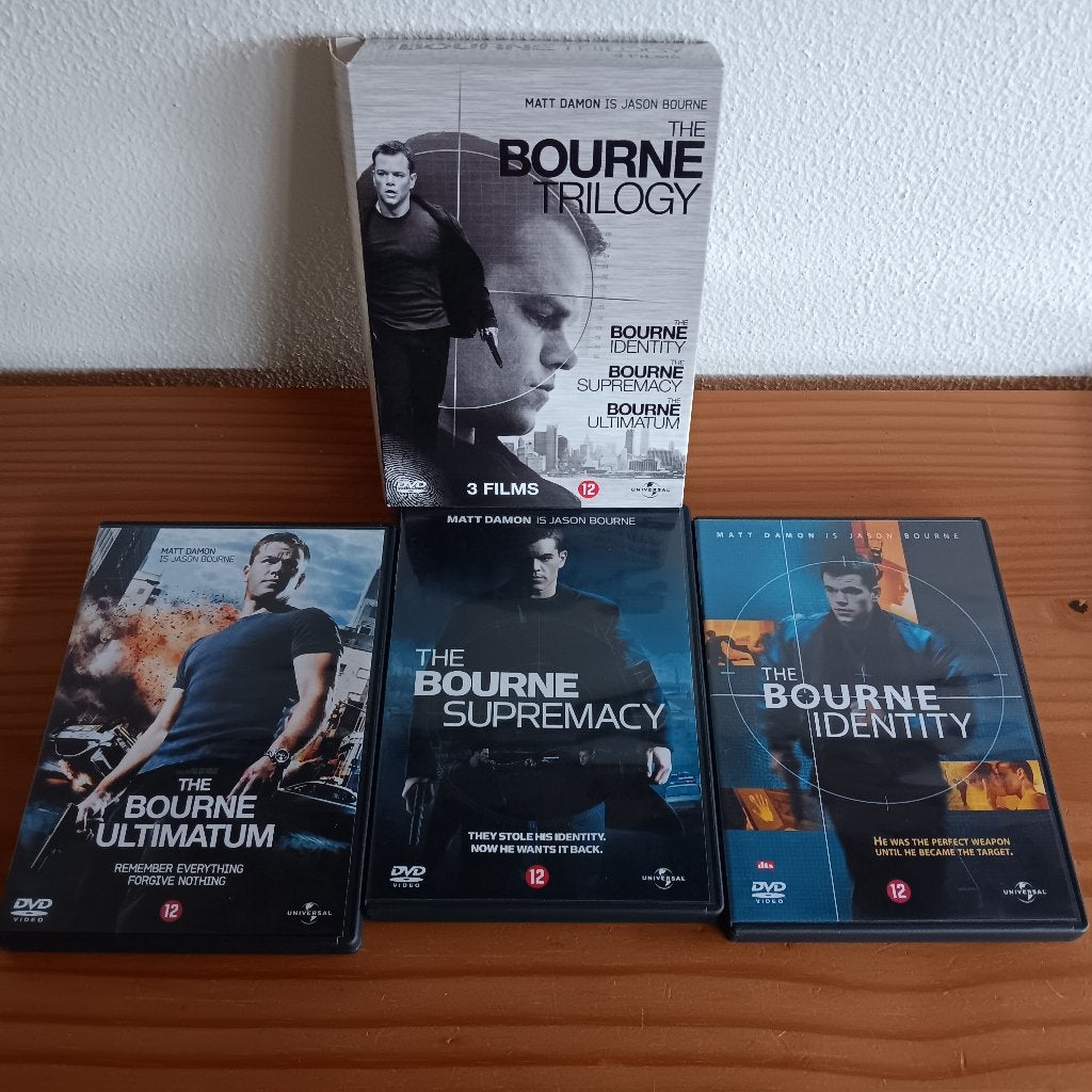 The Bourne Trilogy DVD Boxset - Actiethriller- 3 films, Engels, Nederlands, Actiethriller, Ophalen of Verzenden
