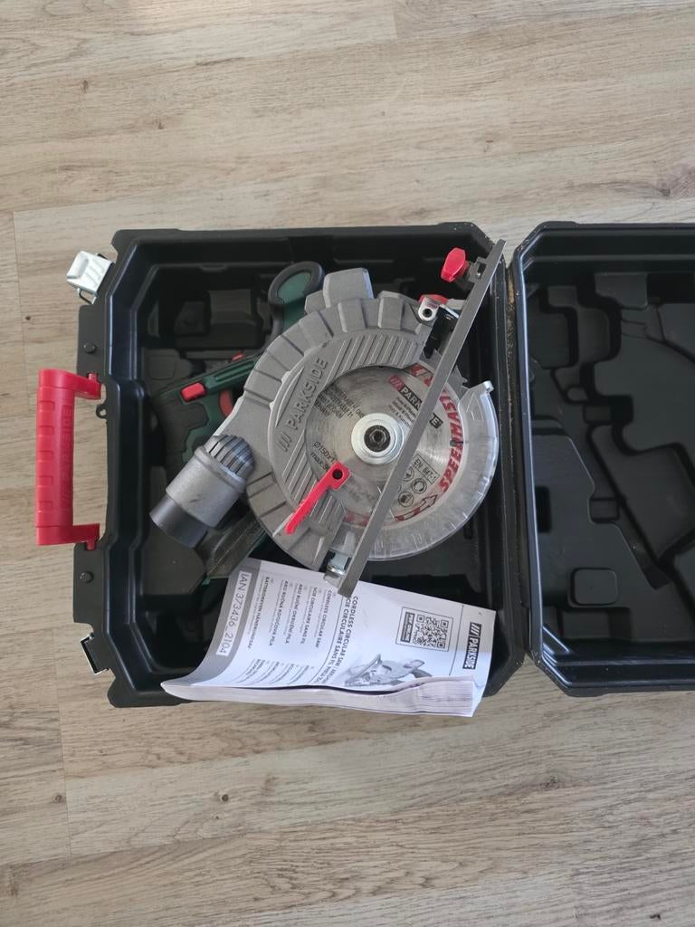 PARKSIDE Accu handcirckelzaag 20V, Doe-het-zelf en Verbouw, Gereedschap | Slijpmachines, Ophalen, Minder dan 700 watt