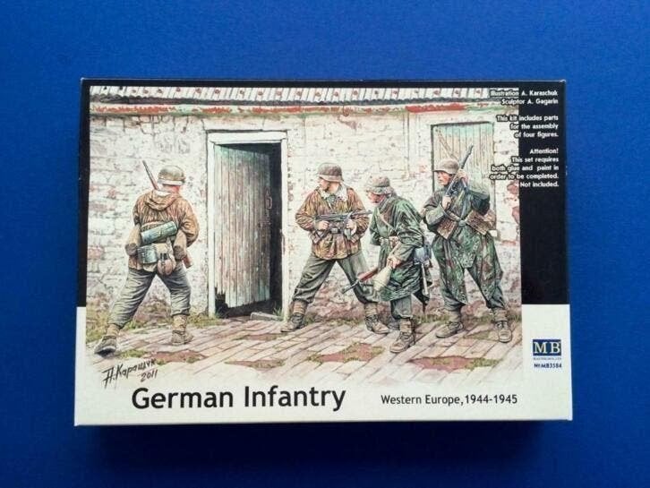 masterbox 3584 German Infantry, Western Europe (1944-1945) 1, Hobby en Vrije tijd, Modelbouw | Figuren en Diorama's, Verzenden