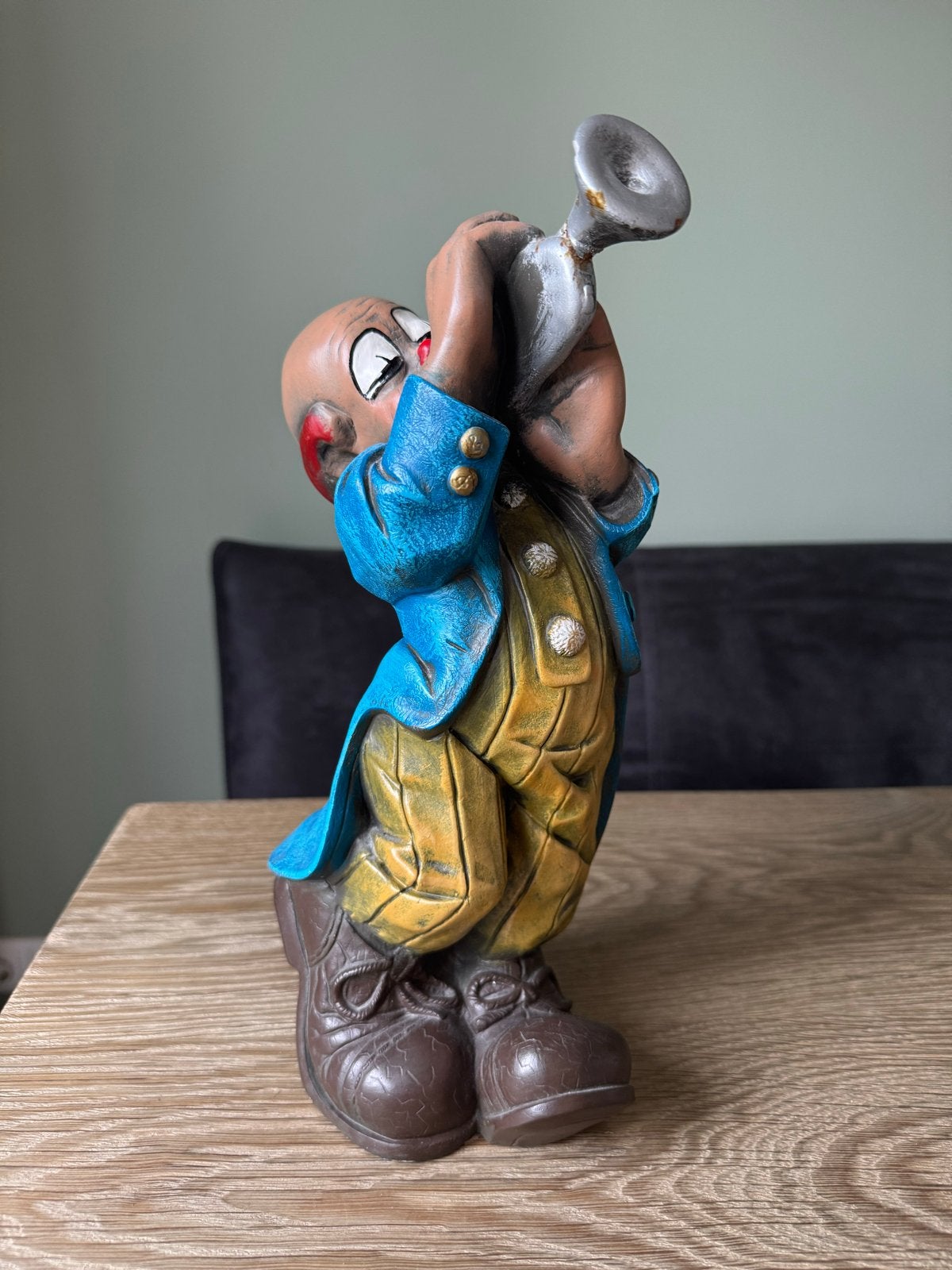 Vintage parastone 89 Beeld Clown met Trompet, Vintage, Gebruikt, Meerkleurig, Ophalen of Verzenden