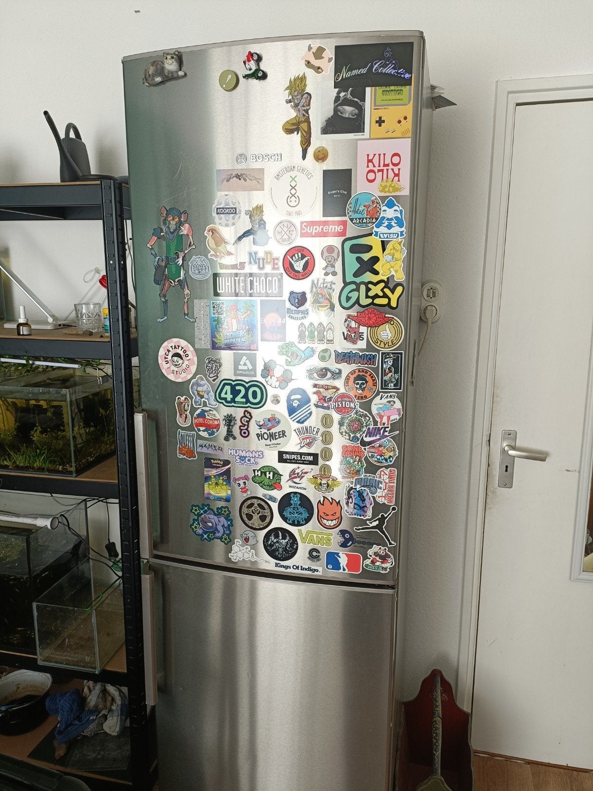 Bosch Koelkast met vriezer combi - 200x60x60, Witgoed en Apparatuur, Koelkasten en IJskasten, Ophalen, Gebruikt, Met aparte vriezer
