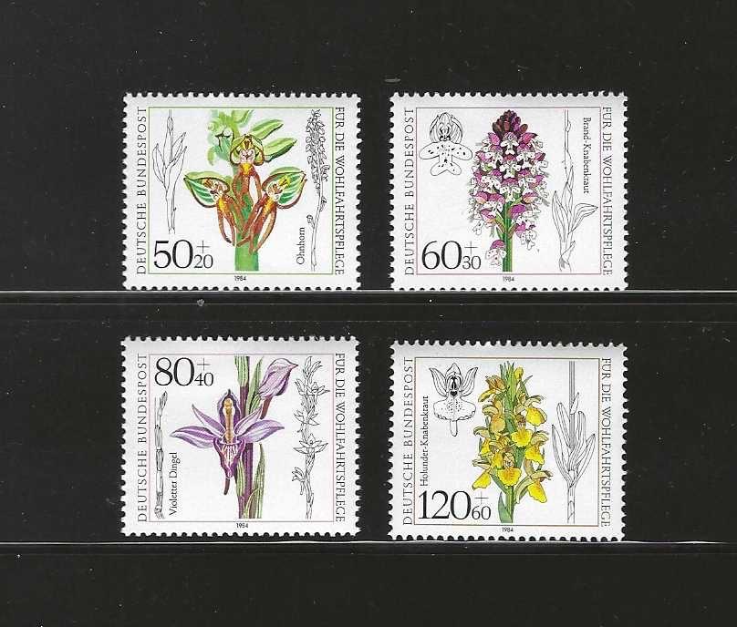 Duitsland 1225-1228 bloemen planten Flora 1984 serie pf, Verzenden, Postfris, Dier of Natuur