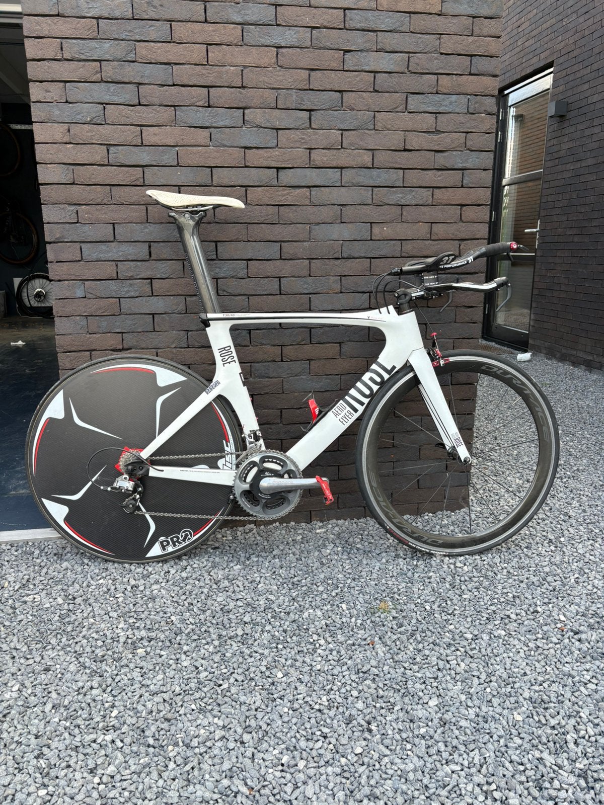 Rose aero flyer tijdrifiets, Carbon, Zo goed als nieuw, Meer dan 20 versnellingen, 53 tot 57 cm