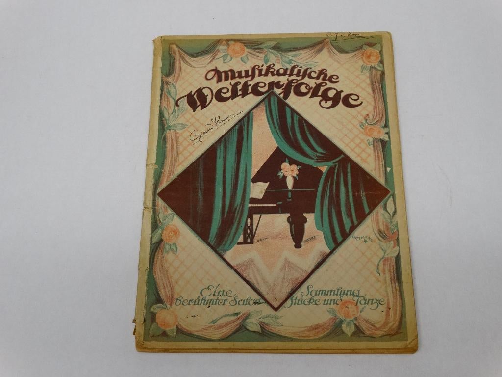 Musikalische Welterfolge oud antiek piano bladmuziek +/-1900, Muziek en Instrumenten, Gebruikt, Klassiek, Ophalen of Verzenden
