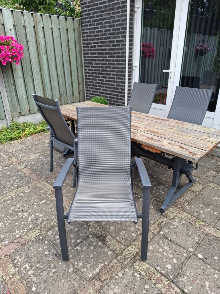 Tuinstoelen, Tuin en Terras, Tuinstoelen, Ophalen, Gebruikt, Aluminium, Stapelbaar