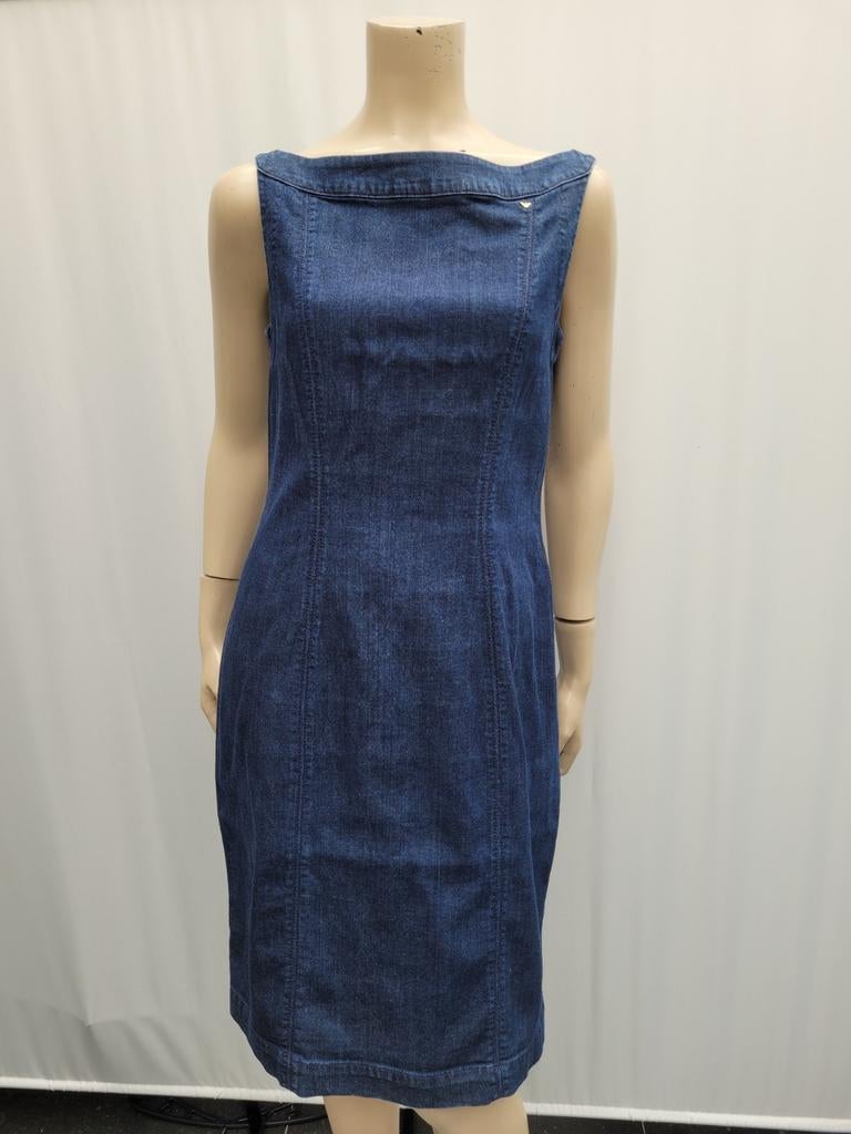 Armani jurk denim jeans maat 38/M, Blauw, Ophalen of Verzenden, Zo goed als nieuw, Boven de knie