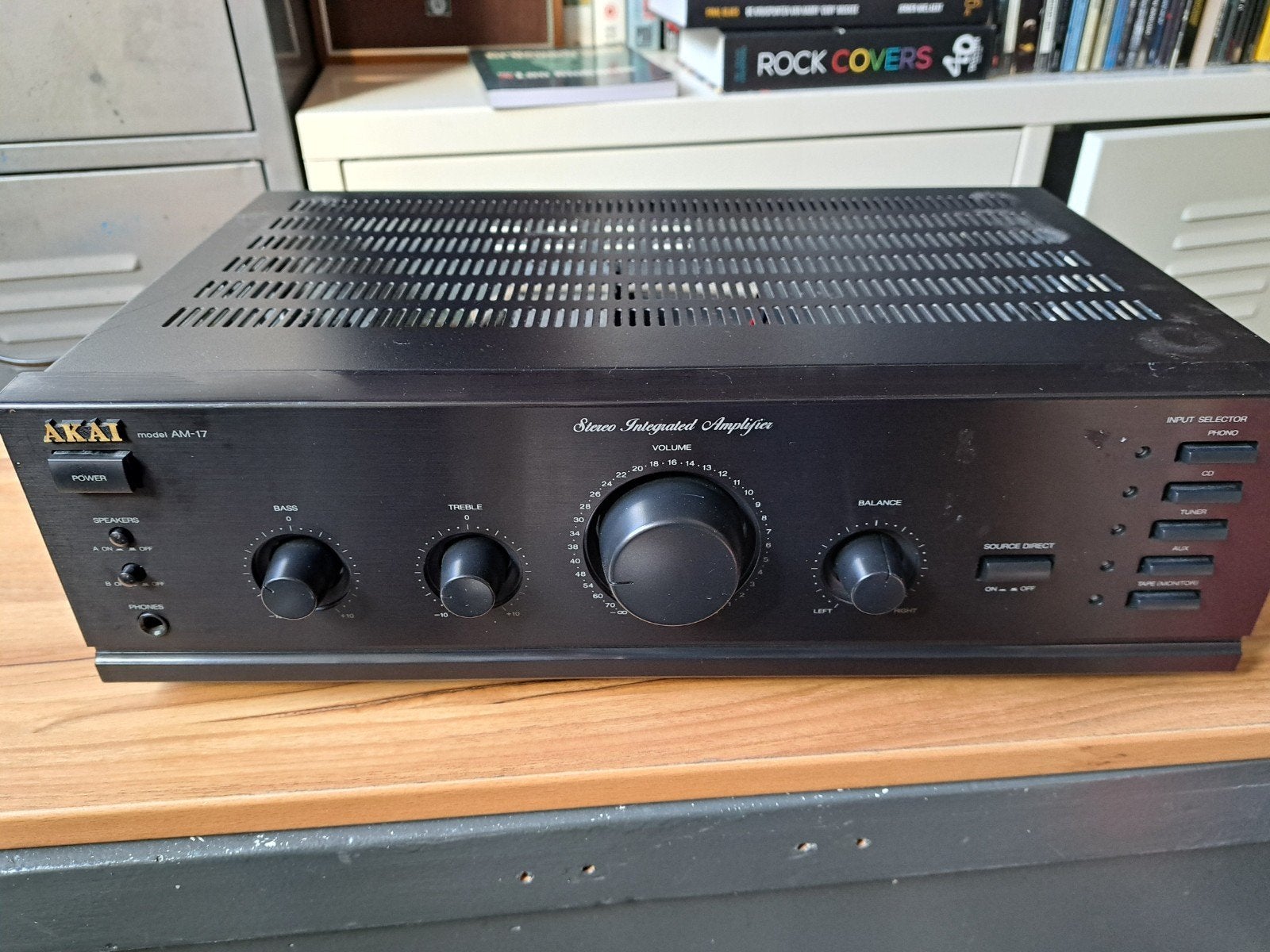 Akai AM-17 stereo versterker amplifier 2 x 35 watt 8 ohm, Overige merken, Gebruikt, Ophalen of Verzenden, Minder dan 60 watt