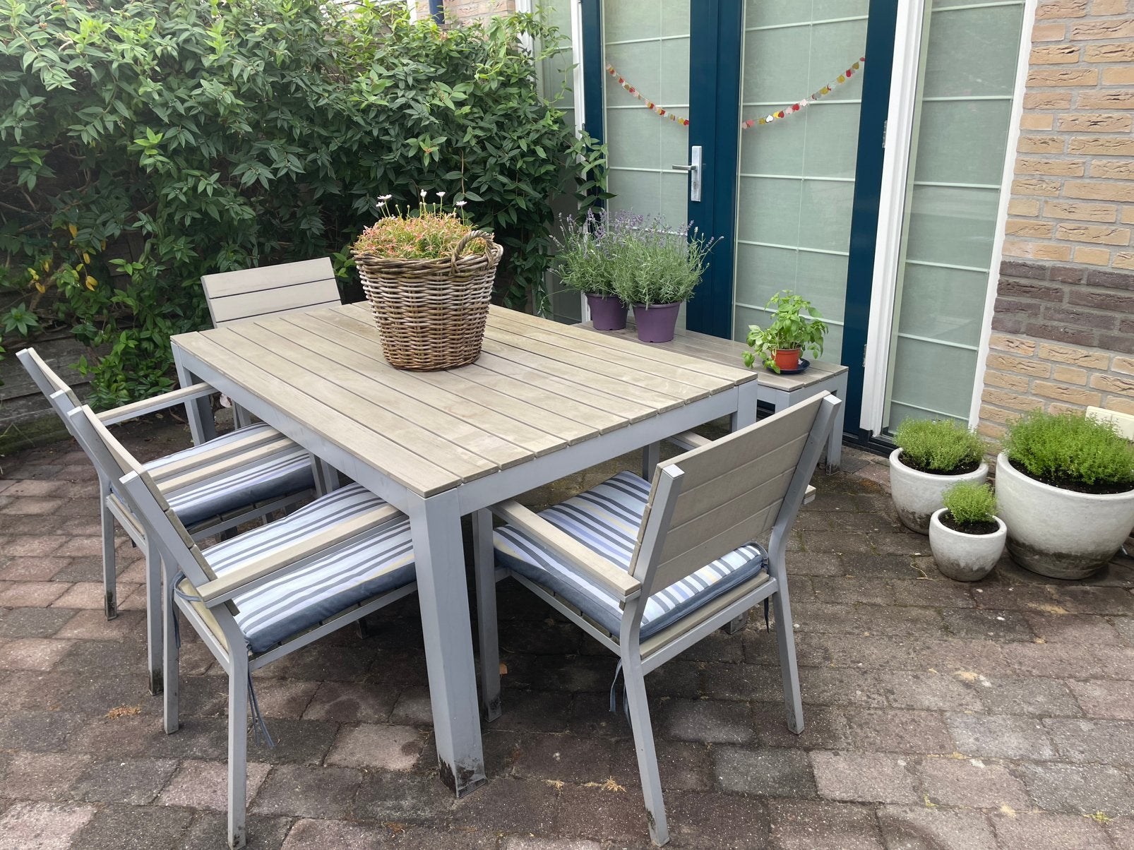 IKEA tuinset, Ophalen, Gebruikt, Bank, 6 zitplaatsen