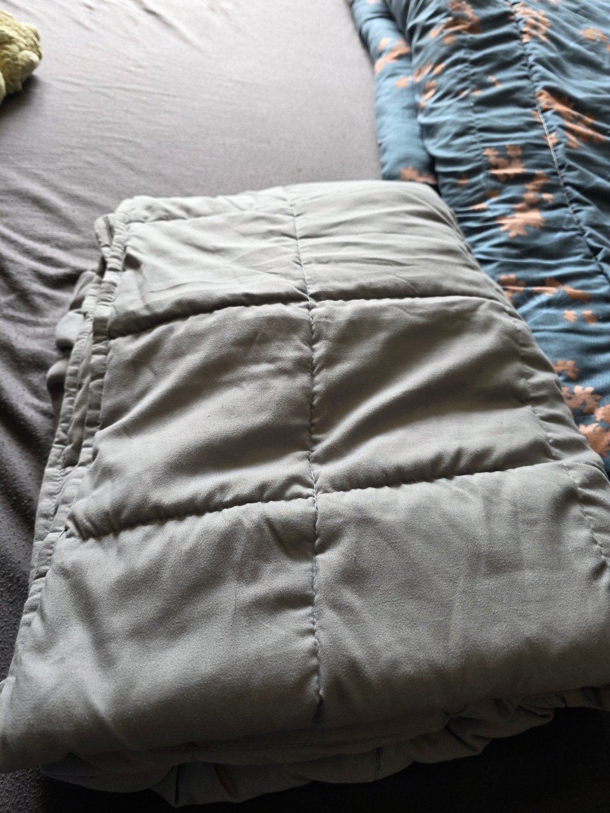 Verzwaringsdeken 8 kg, Ophalen, Eenpersoons, Grijs, Deken of Dekbed