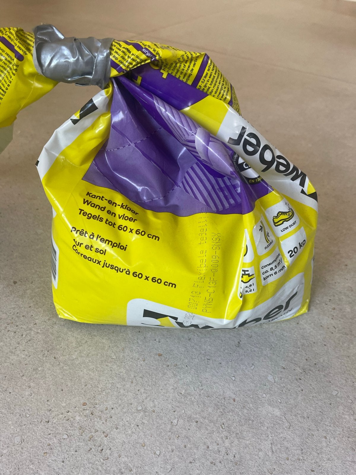Weber Saint Gobain Flexibele Tegellijm Eco - 6 kg, Ophalen, Zo goed als nieuw