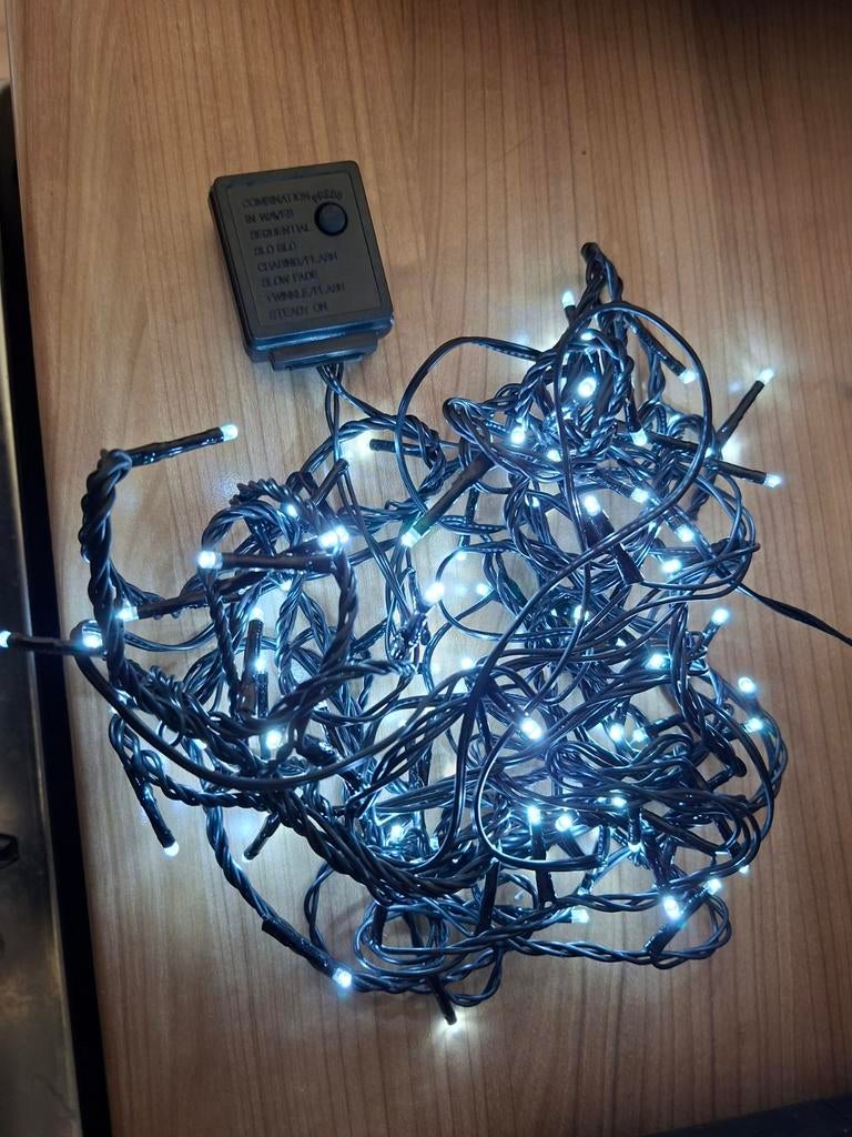 100 lampjes kerstverlichting ip44 instelbaar knipperend e d, Ophalen of Verzenden