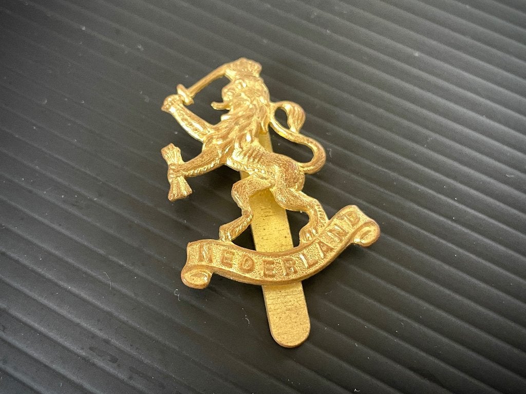 Baret embleem Prinses Irene Brigade, Ophalen of Verzenden, Landmacht, Nederland, Embleem of Badge