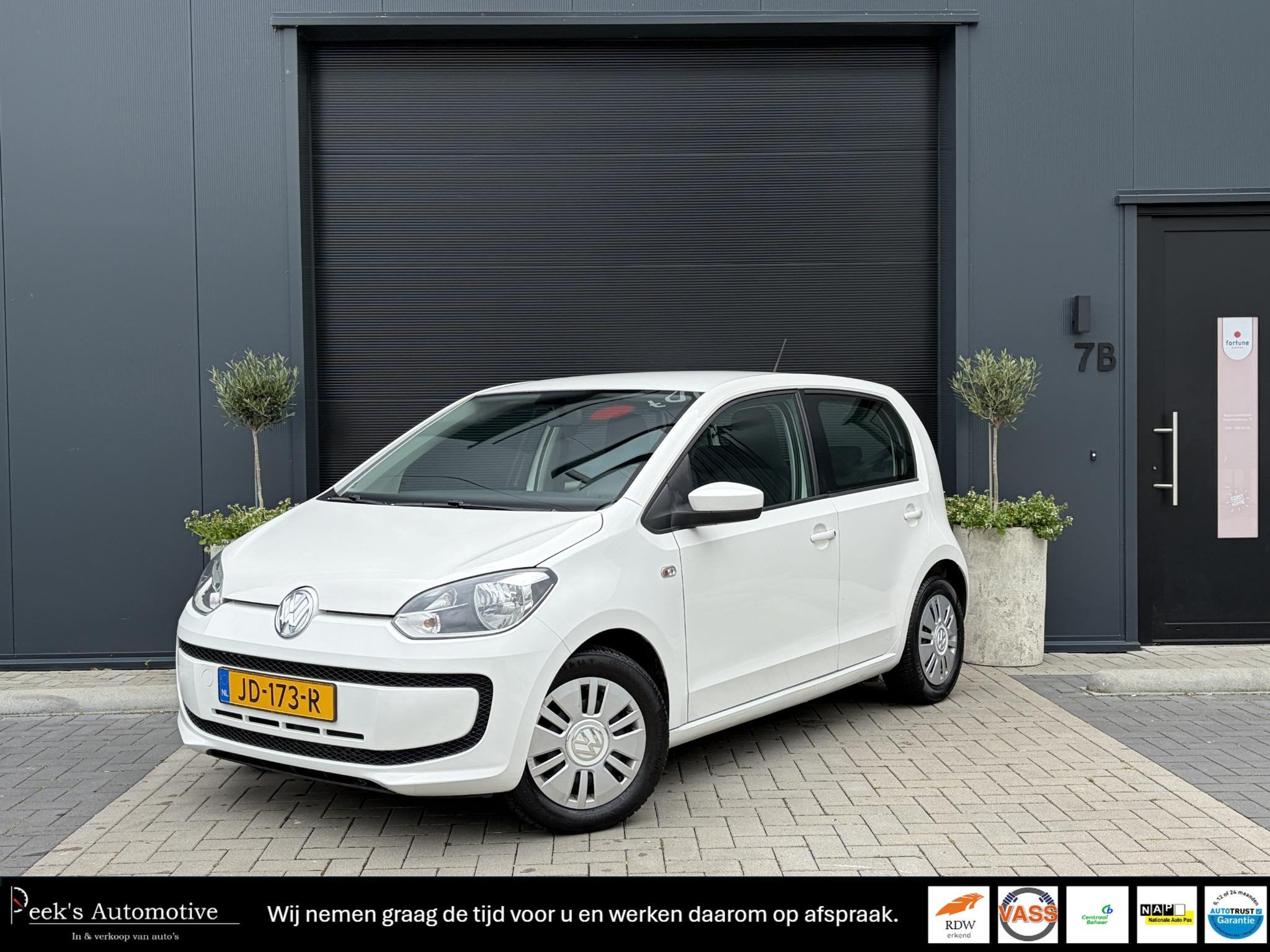 Volkswagen Up! 1.0 move up! BlueMotion | Automaat | Airco |, Euro 5, Stof, Gebruikt, Wit