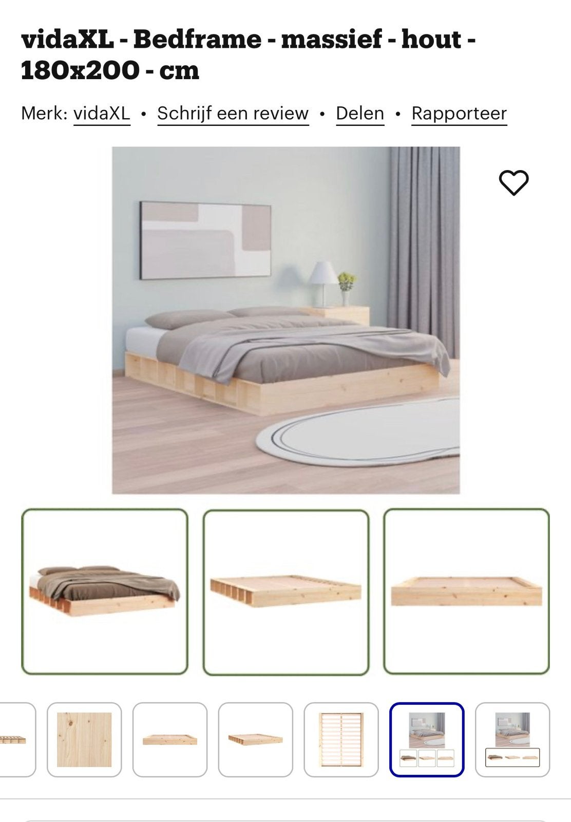 2 persoons bed, Ophalen